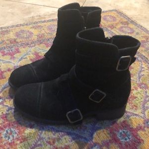 UGG suede biker boots